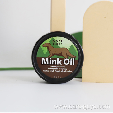 leather shoe polish mink oil paste shoe wax